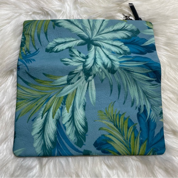 Tommy Bahama Tropical Blue and Green Clutch with Fold-Over Design - Picture 3 of 4